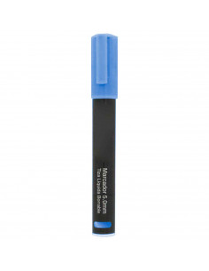Tradineur - Marcador de tiza líquida para pizarra - Borrable - punta reversible (redonda y biselada) - Ideal para diseño comerci
