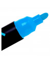 Tradineur - Marcador de tiza líquida para pizarra - Borrable - punta reversible (redonda y biselada) - Ideal para diseño comerci