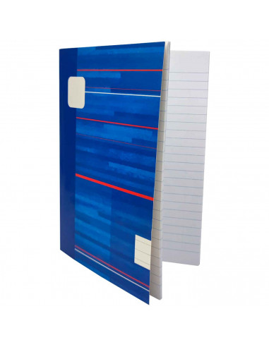 Tradineur - Pack de 4 libretas rayadas - Formato A5 - 48 páginas (90 gr) - Cuaderno a rayas grapado - Tapa blanda - 21,2 x 15 cm