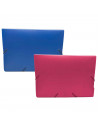 Tradineur - Pack de 2 carpetas para proyectos - Fabricado en plástico rígido - 5 cm de grosor - Color surtido - 32 x 23,2 x 5,3