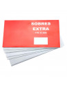Tradineur - Pack de 80 sobres tipo carta, de color blanco. Medidas de 11 x 22 cm con cierre desilicona autoadhesiva. 3 x 20 mini
