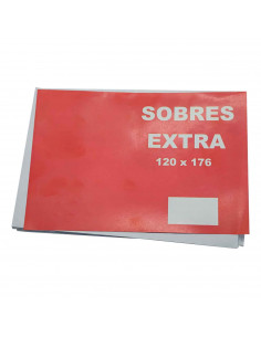 Tradineur - Pack de 80 sobres especial para invitaciones.cartas..., de color blanco. Medidas de 12 x 17.6 cm con cierre de humed
