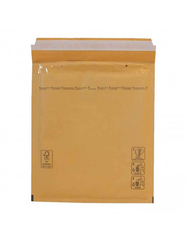Tradineur - Pack de 10 sobres acorchados de burbujas - N.º 15- Fabricados en papel - Ideal para sus envíos con total seguridad -