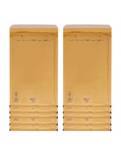 Tradineur - Pack de 10 sobres acorchados de burbujas - N.º 16 - Fabricados en papel - Ideal para sus envíos con total seguridad
