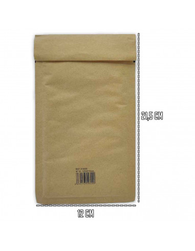 Tradineur - Pack de 10 sobres acorchados de burbujas - Fabricados en papel - Ideal para sus envíos con total seguridad - 21,5 x
