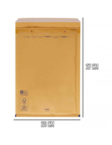 Tradineur - Pack de 10 sobres acorchados de burbujas - N.º 18 - Fabricados en papel - Ideal para sus envíos con total seguridad