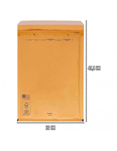 Tradineur - Pack de 10 sobres acorchados de burbujas - N.º 19 - Fabricados en papel - Ideal para sus envíos con total seguridad