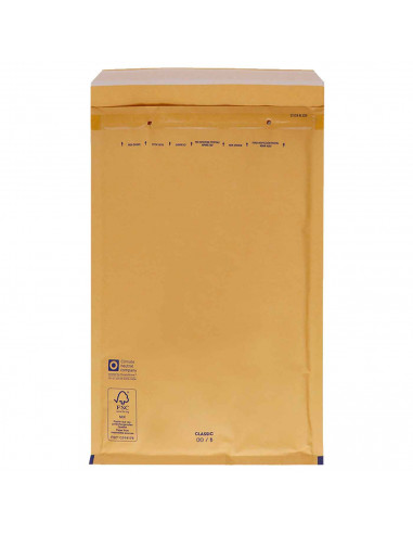 Tradineur - Pack de 20 sobres acorchados de burbujas - N.º 12 - Fabricados en papel - Ideal para sus envíos con total seguridad