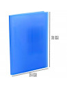 Tradineur - Pack de 2 carpetas de 30 fundas - Encuadernación ordinaria - Tamaño A4 - Fabricado en plástico PVC resistente - 31 x