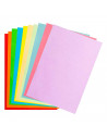 Tradineur - Pack de 4 blocks de 10 cartulinas - Tamaño/Formato A4 - Ideal para que los niño hagan manualidades en la escuela y e