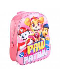 Tradineur - Mochila infantil en 3D con diseño de la Patrulla Canina, ideal para la escuela. Medidas de 25 x 31 x 10 cm para colg