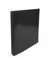 Tradineur - Carpeta A-Z  y 4 anillas metalicas - Formato A4 - Fabricado en cartón - 32 x 26 x 5 cm - Color Negro