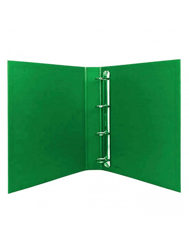Tradineur - Carpeta A-Z y 4 anillas metálicas - Formato A4 - Fabricado en cartón - 32 x 26 cm - Ideal para el instituto - Color