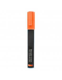 Tradineur - Marcador de tiza líquida para pizarra - Borrable - punta reversible (redonda y biselada) - Ideal para diseño comerci
