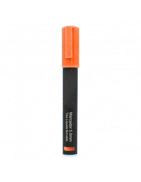Tradineur - Marcador de tiza líquida para pizarra - Borrable - punta reversible (redonda y biselada) - Ideal para diseño comerci