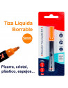 Tradineur - Marcador de tiza líquida para pizarra - Borrable - punta reversible (redonda y biselada) - Ideal para diseño comerci