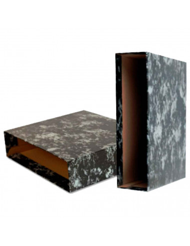 Tradineur - Archivador A-Z con caja - Fabricado en cartón - Ideal para guardar, archivar u ordenar los documentos - 35 x 8 x 29