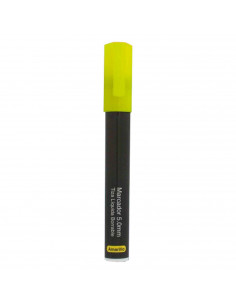 Tradineur - Marcador de tiza líquida para pizarra - Punta reversible (redonda y biselada) - Ideal para diseño comercial - Apto p
