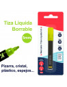 Tradineur - Marcador de tiza líquida para pizarra - Punta reversible (redonda y biselada) - Ideal para diseño comercial - Apto p