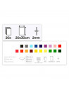 Tradineur - Pack de 20 cartulinas - Material de goma eva - Ideal para que los niños hagan manualidades en la escuela y en el hog