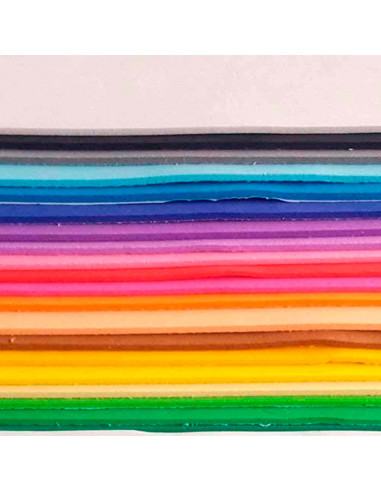 Tradineur - Pack de 8 cartulinas -  Material de goma eva - Ideal para que los niños hagan manualidades en la escuela y en el hog