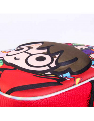Tradineur - Mochila 3D infantil con diseño de Harry Potter, ideal para la escuela. Medidas de 25 x 31 x 10 cm para colgar en la