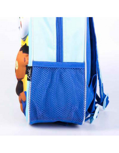 Tradineur- Mochila para niños en 3D con diseño de los Minions, ideal para la escuela. Medidas de 25 x 31 x 10 cm para colgar en