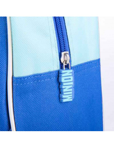 Tradineur- Mochila para niños en 3D con diseño de los Minions, ideal para la escuela. Medidas de 25 x 31 x 10 cm para colgar en