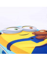 Tradineur- Mochila para niños en 3D con diseño de los Minions, ideal para la escuela. Medidas de 25 x 31 x 10 cm para colgar en