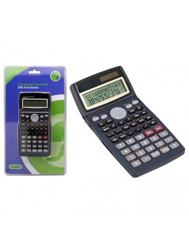 Tradineur - calculadora científica - Grado profesional - 240 Funciones - Diseño ergonomico - Fabricado en plástico a prueba de a