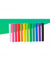 Tradineur - Plastilina 10+2 colores neón - Sin gluten - Textura suave y maleable - Sin olor, ligera y flexible - Ideal para hace