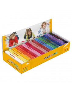 Tradineur - Caja de 15 Plastilinas de colores diferentes - Sin gluten - Textura suave y maleable - Sin olor y flexible - Ideal p