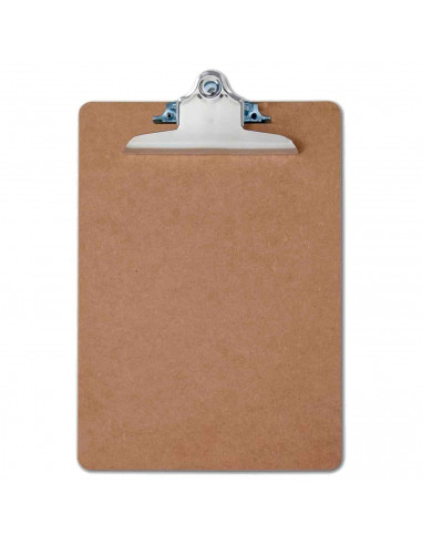 Tradineur - Portafolios con pinzas - Aptos para formatos A4 - Fabricado en madera - Multiusos - Adecuado para oficinas, escuelas