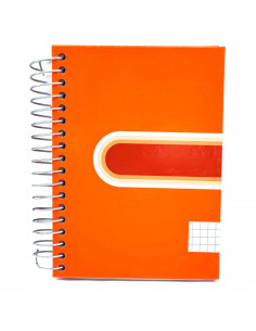 Tradineur - Cuaderno/Libreta - Tapa dura - Hojas cuadriculadas 5x5 - 140 páginas - 90 gr - Formato A6 - Encuadernación en espira