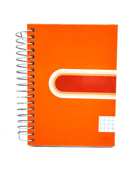 Tradineur - Cuaderno/Libreta - Tapa dura - Hojas cuadriculadas 5x5 - 140 páginas - 90 gr - Formato A6 - Encuadernación en espira