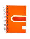 Tradineur - Cuaderno/Libreta - Tapa dura - Hojas cuadriculadas 5x5 - 140 páginas - 90 gr - Formato A6 - Encuadernación en espira