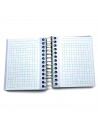 Tradineur - Pack de 4 Cuadernos/Libretas - Tapa dura - Páginas cuadriculadas 5x5 - 140 páginas - 90 gr - Formato A7 - Encuaderna