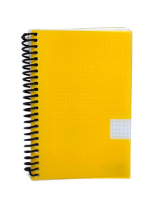 Tradineur - Cuaderno/Libreta - Tapa dura - Páginas cuadriculadas 4x4 - 80 páginas - 60 gr - Formato 8º - Encuadernación en espir