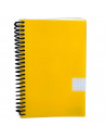 Tradineur - Cuaderno/Libreta - Tapa dura - Páginas cuadriculadas 4x4 - 80 páginas - 60 gr - Formato 8º - Encuadernación en espir