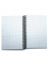 Tradineur - Cuaderno/Libreta - Tapa dura - Páginas cuadriculadas 4x4 - 80 páginas - 60 gr - Formato 8º - Encuadernación en espir