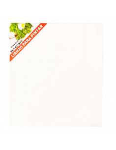 Acan - Lienzo blanco para pintar, tablero para pintar, panel de lona con marco 40 x 40 X 1.5 cm