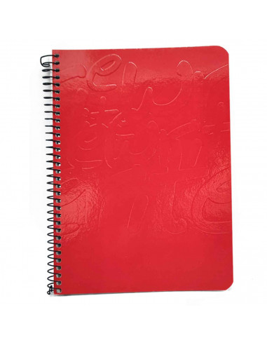 Tradineur - Pack de 4 libretas rayadas - 80 páginas - Cuaderno en espiral - Tapa blanda - 21,5 x 15,6 cm - Colores Surtido
