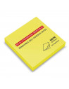 Tradineur - Block de notas autoadhesivas- Contiene 100 hojas - Forma totalmente cuadrada - Color Amarillo