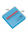 Tradineur - Notas autoadhesivas tono neón - Contiene 100 hojas - Forma totalmente cuadrada - Color Azul - 7,6 x 7,6 cm