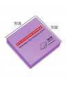 Tradineur - Notas autoadhesivas tono neón - Contiene 100 hojas - Forma cuadrada - 7,6 x 7,6 cm - Color Violeta 