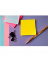 Tradineur - Notas autoadhesivas tono neón - Contiene 100 hojas - Forma cuadrada - 7,6 x 7,6 cm - Color Violeta 
