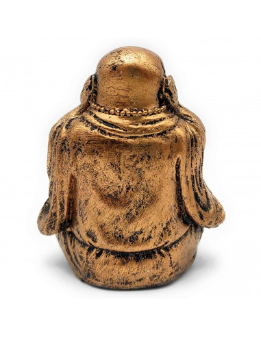 Tradineur - Pack 3 Figuras de Budas sentados - Fabricación de resina - Modelo ciego, sordo y mudo - Ideal para la meditación - 1