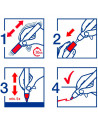 Tradineur - Pack de 4 rotuladores permanentes multisuperficie, punta de 1-1,2 mm, secado rápido, resistente al agua, bricolaje,