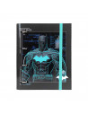Tradineur - Carpeta / Archivador de Batman de cartón resistente, con 4 anillas de metal, ideal para el curso escolar. Medidas 32