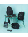Tradineur - Carpeta / Archivador de Batman de cartón resistente, con 4 anillas de metal, ideal para el curso escolar. Medidas 32